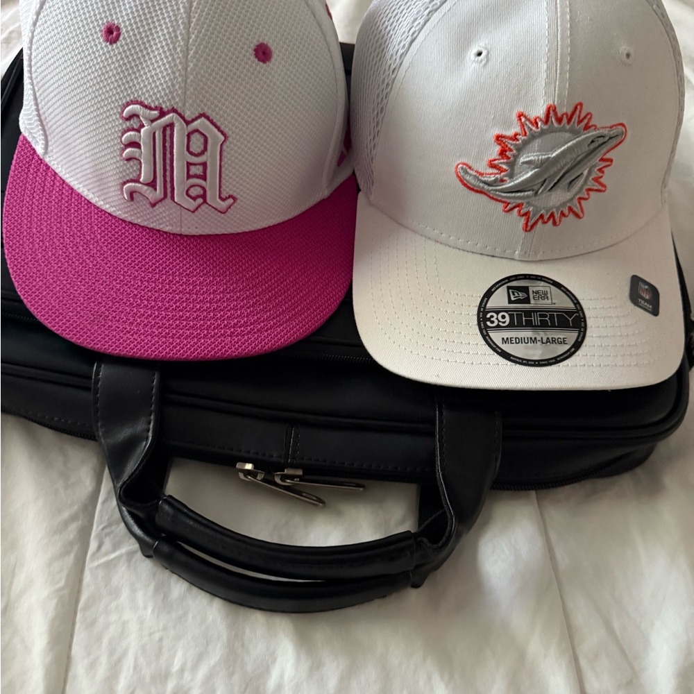 NFL White and Pink Caps